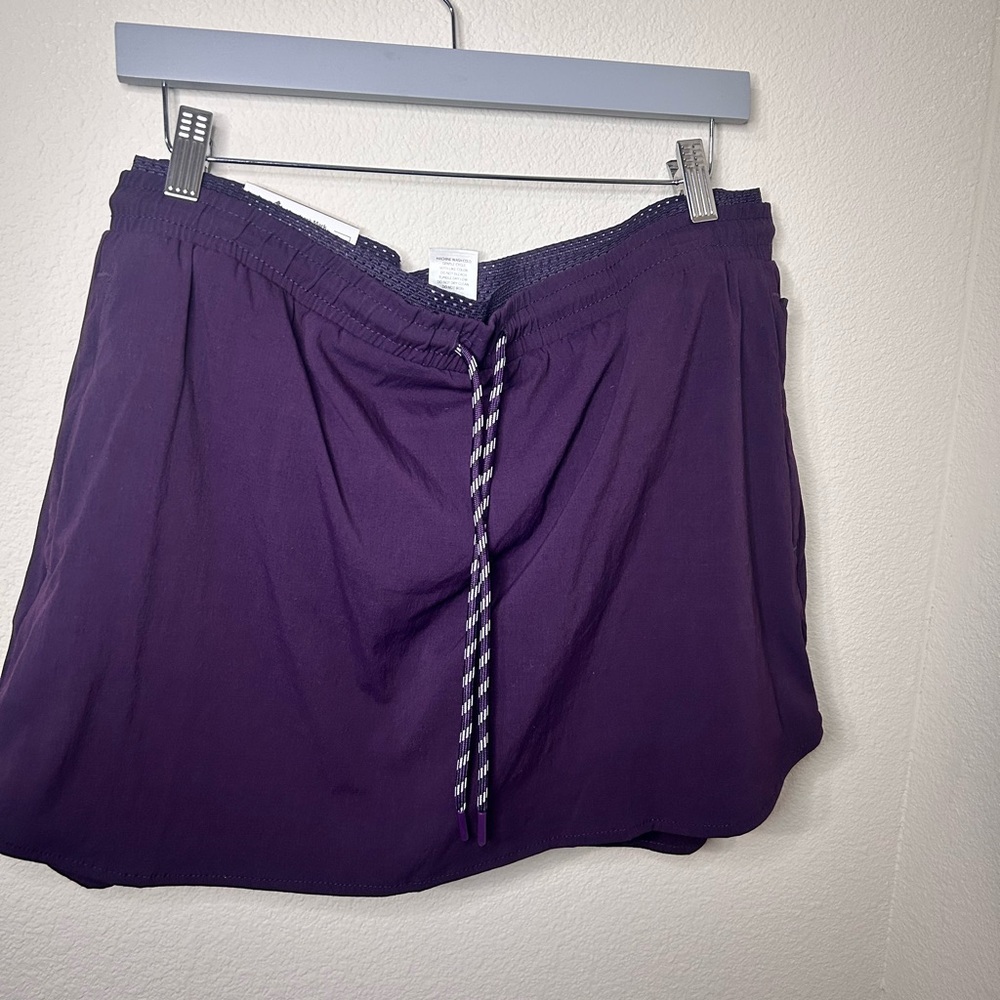 Purple Drawstring Shorts